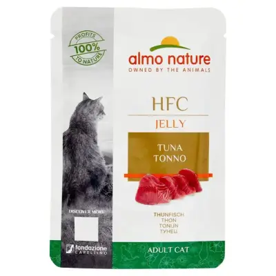 Almo Nature Hrana pentru Pisici Adulti Jeleu Hfc Ton 55g Bax 24 buc.