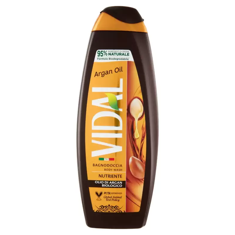 Vidal Gel De Dus Nutritiv Ulei De Argan Organic 500 ml Bax 12 buc.