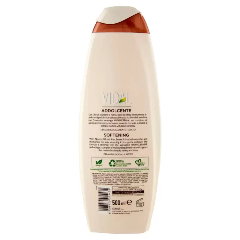 Vidal Gel De Duș Catifelat Shea Si Ulei De Migdale 500 ml Bax 12 buc.