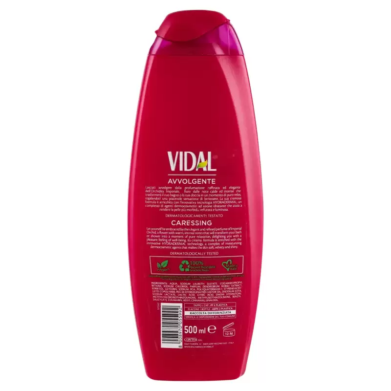 Vidal Gel De Dus Invelisant Cu Orhidee 500 ml Bax 12 buc.