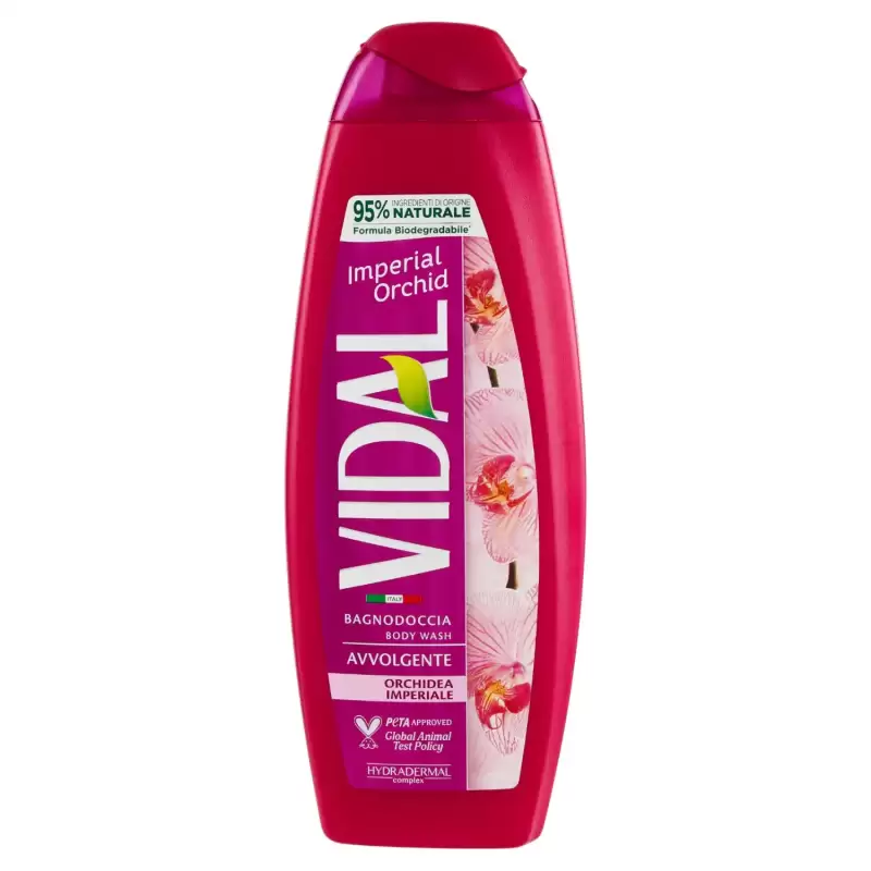 Vidal Gel De Dus Invelisant Cu Orhidee 500 ml Bax 12 buc.