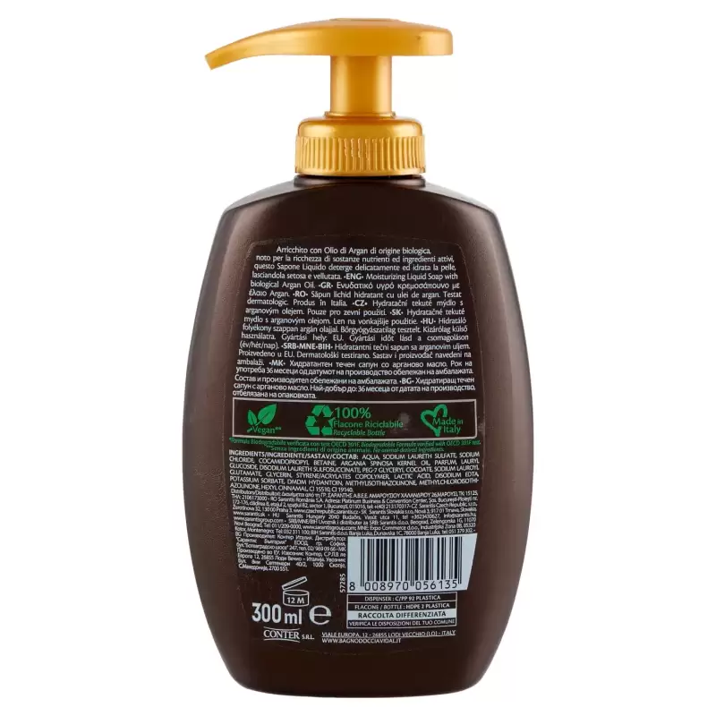 Vidal Sapun Lichid Ulei De Argan Organic 300 ml Bax 12 buc.