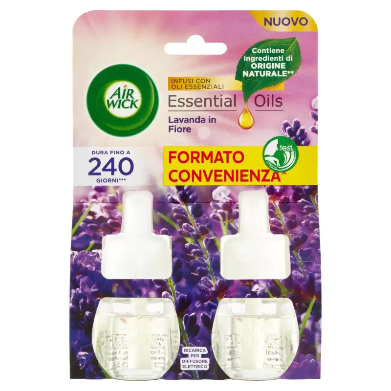Air Wick Difuzor de Parfum cu Uleiuri esențiale Regenerator Lavanda, Rezerva,19 ml X2 Bax 5 buc.