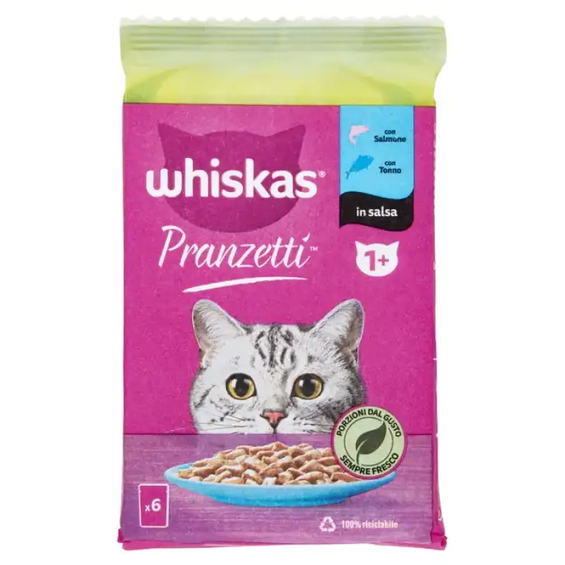 Whiskas Pranzuri cu Peste Gr 50X6 Bax 12 buc.