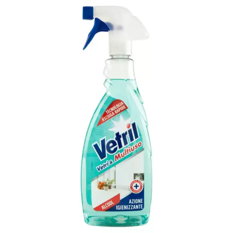 Vetril Detergent Multisuprafete&Sticla Alcool 650 ml Bax 12 buc.