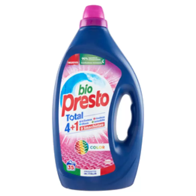 Bio Presto Detergent Lichid Automat Color 35 spalari 1575 ml Bax 4 buc.