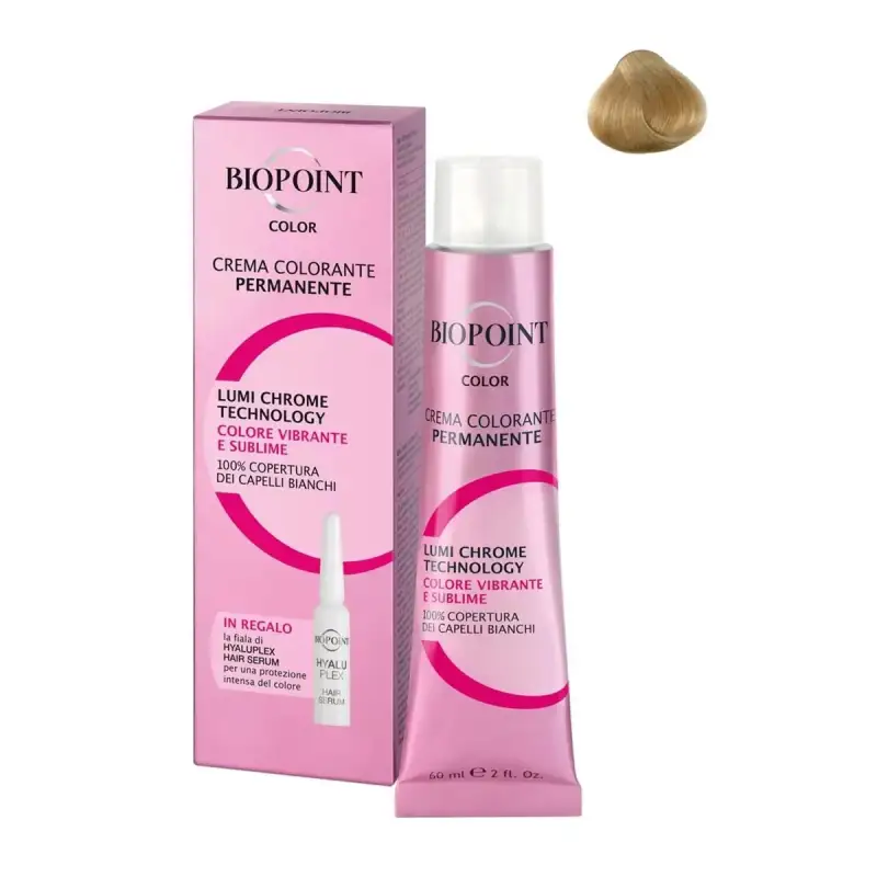 Biopoint Vopsea Par Crema Blond Deschis Auriu + Fiola 60 ml N9,3 Bax 6 buc.