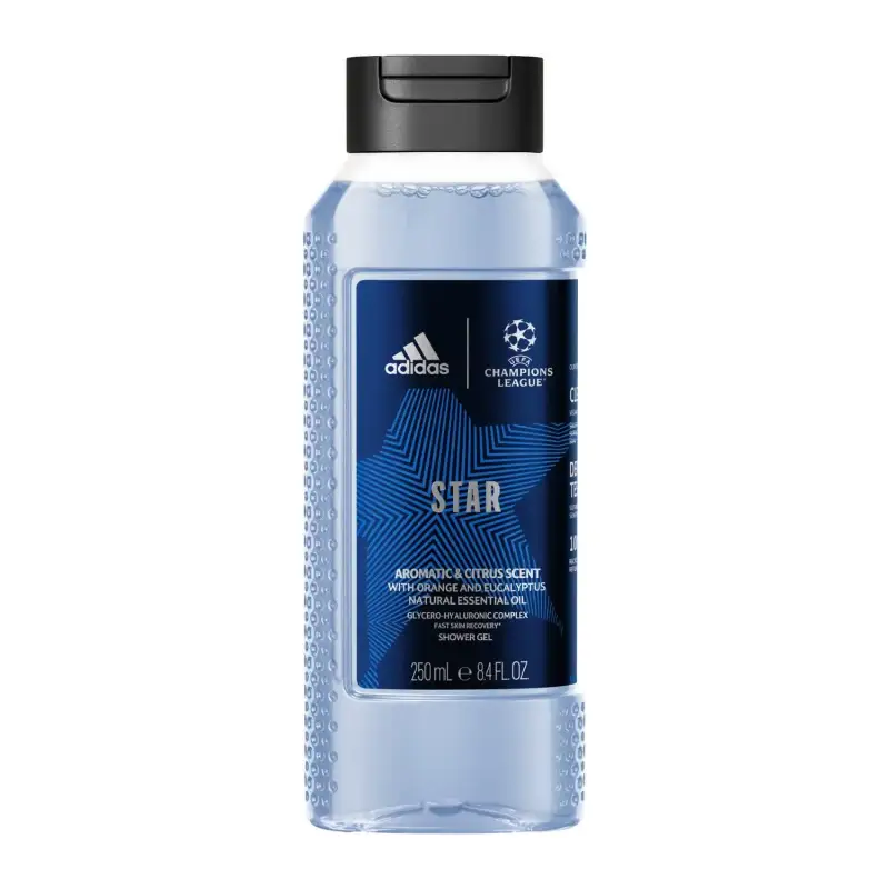 Adidas Uefa Champions League Star Aromatic & Citrus Scent Gel de Dus 250 ml Bax 6 buc.