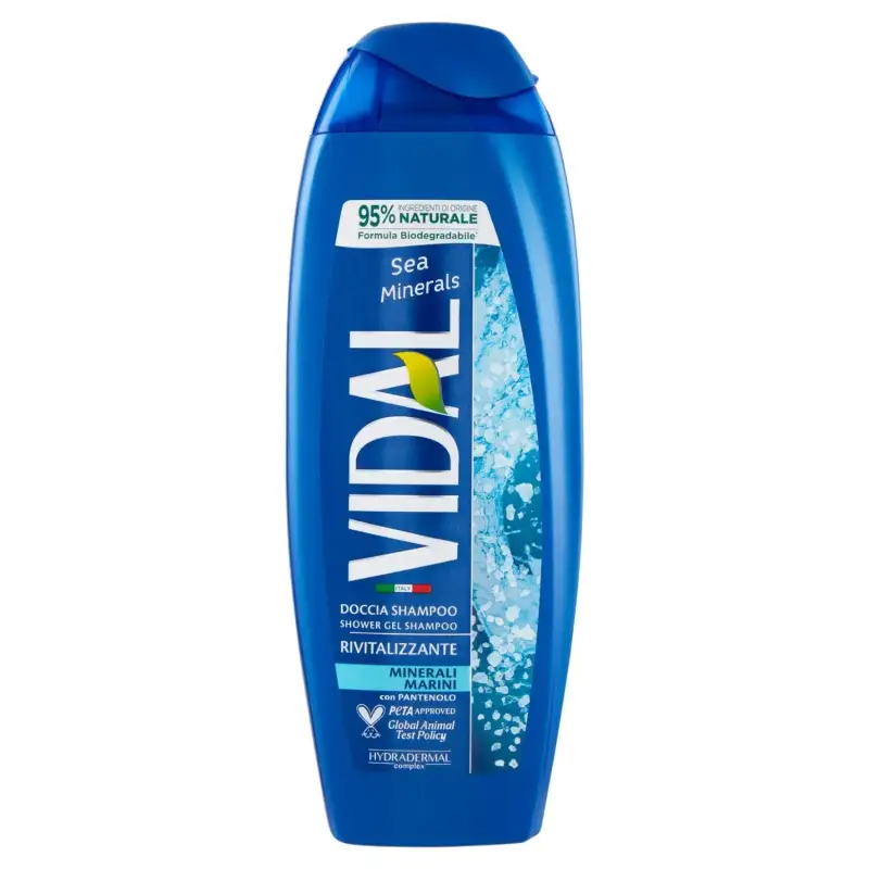Vidal Gel de Dus/Sampon Revitalizant Minerale Marine 250 ml Bax 6 buc.