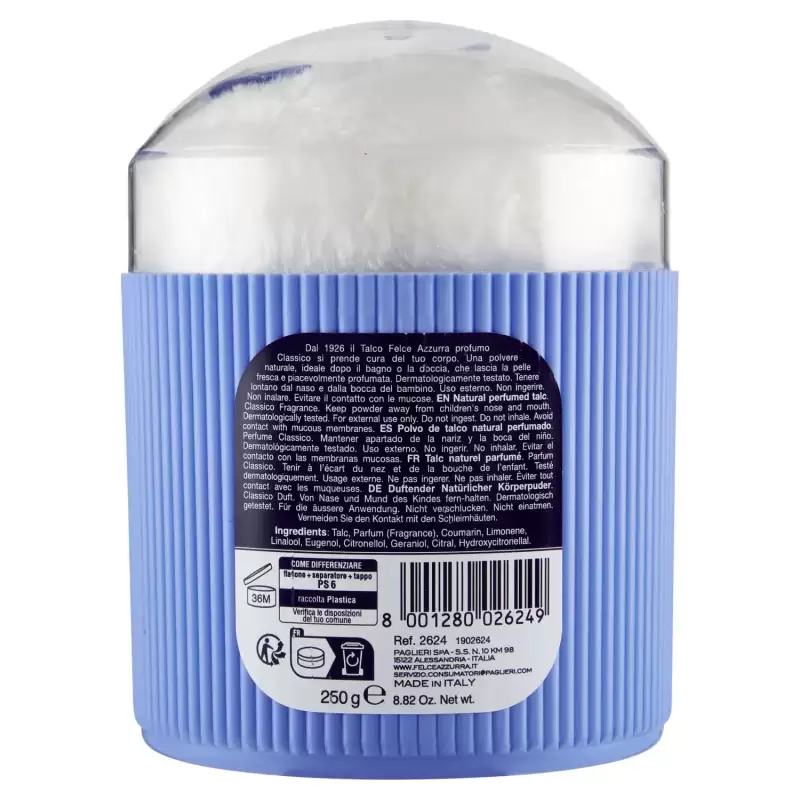 Felce Azzurra Talc Clasic Cu Plapumă 250g Bax 3 buc.