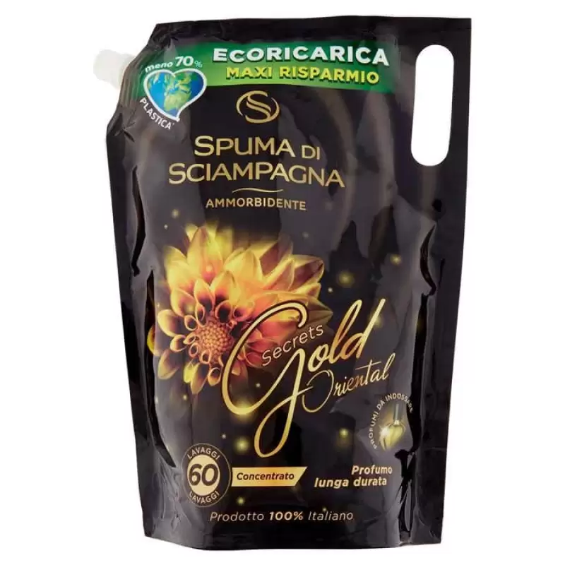 Spuma di Sciampagna Balsam de Rufe Concentrat Gold Oriental Ecoricarica 1500 ml, Bax 8 buc.