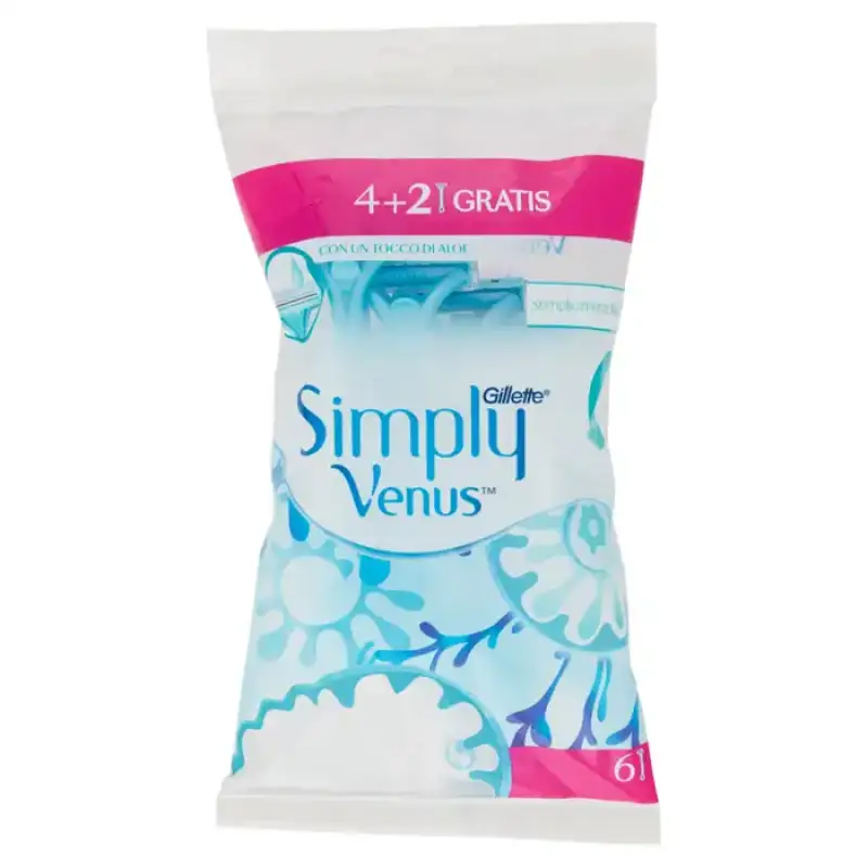 Venus Simply Lame de Ras Femei 2 Lama Set/4+2 Bax 10 buc.