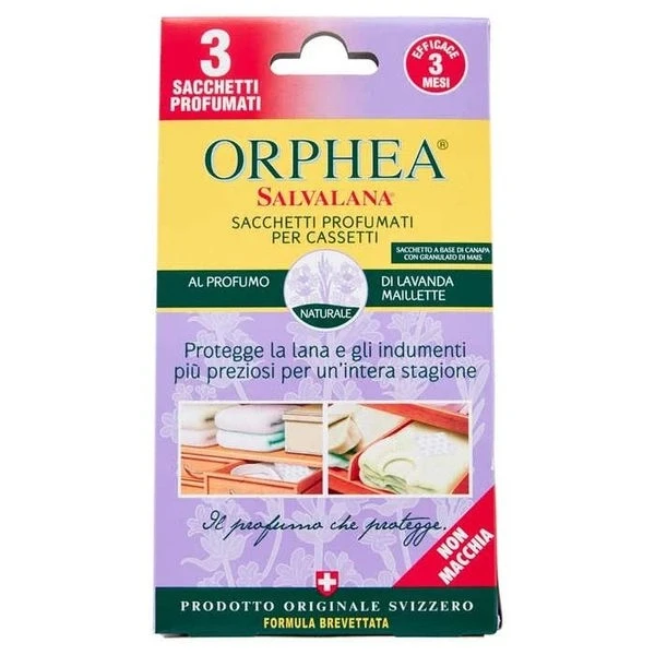Orphea Plic Parfumati Salvalana pentru Sertarele de Lavanda 3 buc.ati, Bax 12 buc.