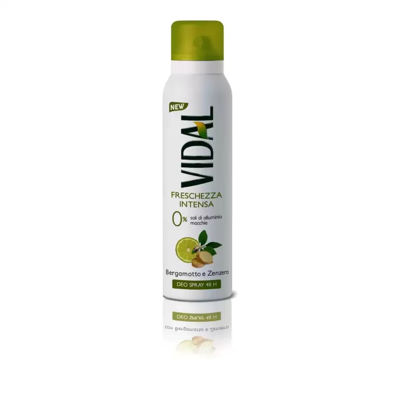 Vidal Deodorant Spray Cu Bergamota Si Ghimbir 150 ml Bax 6 buc.