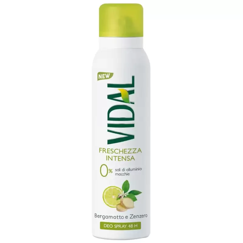 Vidal Deodorant Spray Cu Bergamota Si Ghimbir 150 ml Bax 6 buc.