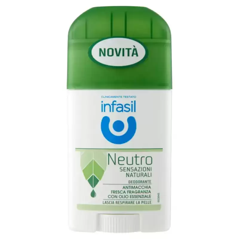 Infasil Deodorant Stick Ulei esential Neutral Natural Sensations 40 ml Bax 12 buc.