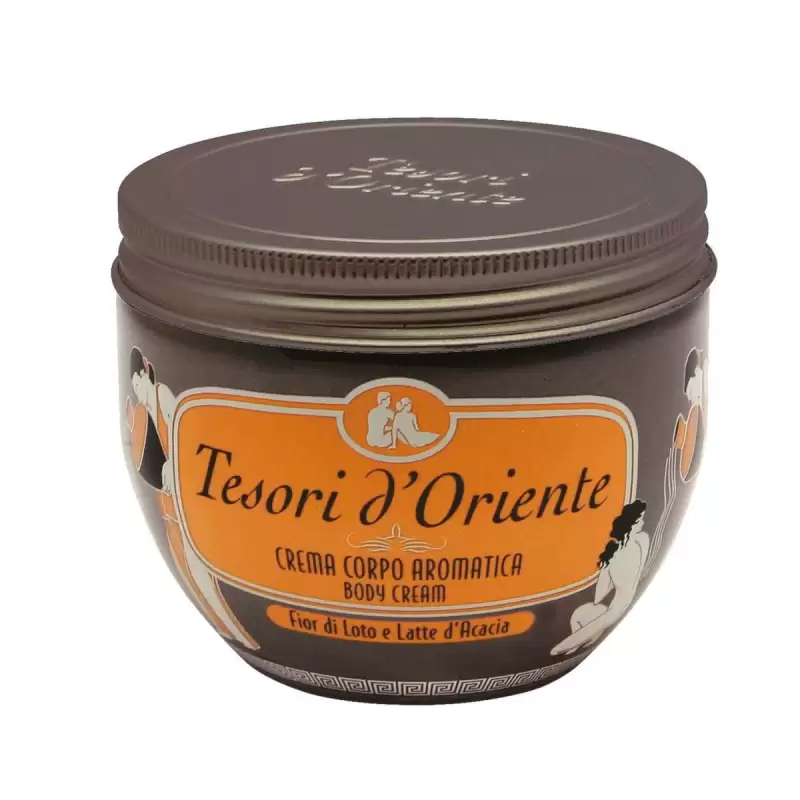 Tesori d'Oriente Crema Corp Floare de Lotus si Lapte de Salcam, 300 ml Bax 6 buc