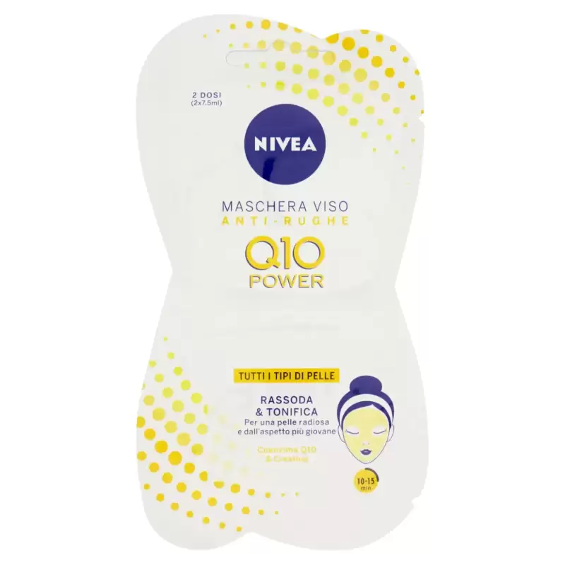Nivea Masca de Fata Antirid Q10 Power Toate Tipurile de Piele 2 x 7,5 ml Bax 24 buc