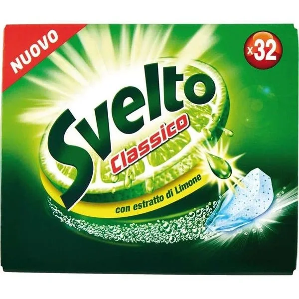 Svelto Detergent Masina de Vase Capsule clasice 32 buc., Bax 7 buc.