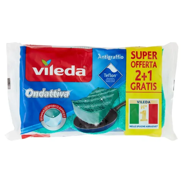Vileda Bureta ondulat Multifunctional 3 buc/set, Bax 28 buc.