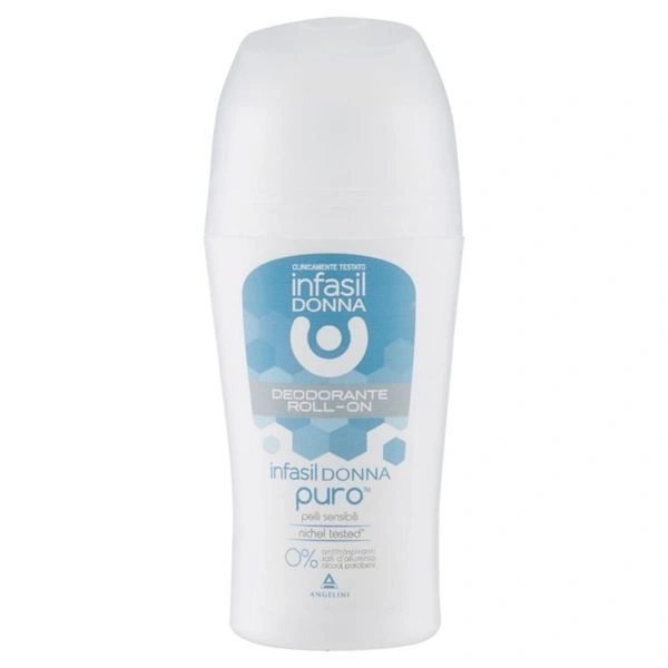 Infasil Deodorant Roll-On Donna Puro 24h, 50 ml, Bax 12 buc.