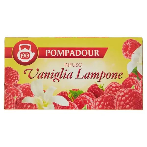 Pompadour Infuzie Vanilie Zmeura 20 plic, Bax 12 buc
