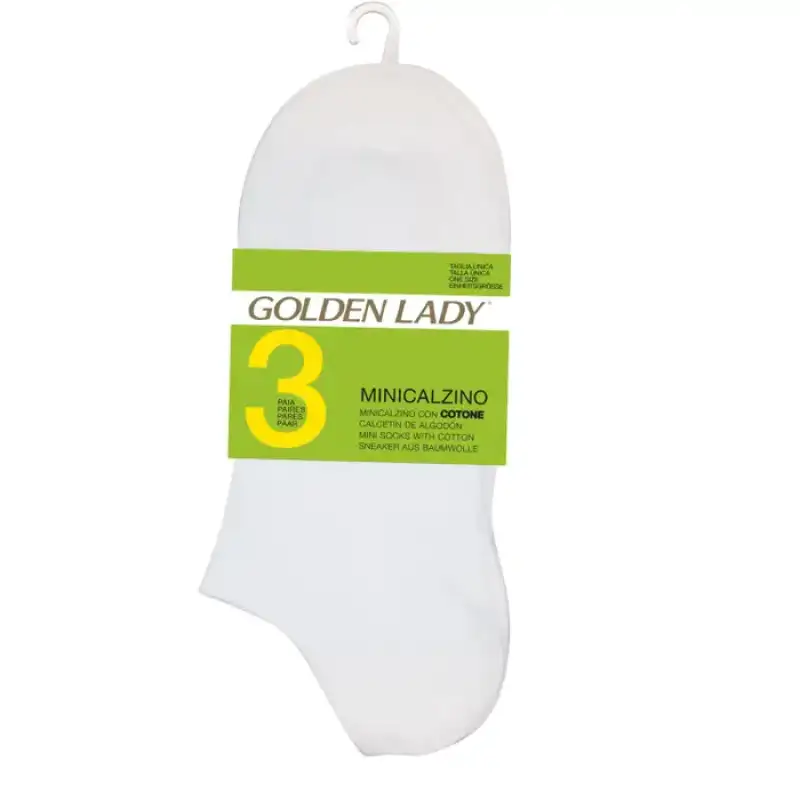Golden Lady Mini Sosete Alb One Size X3 Bax 3 buc.
