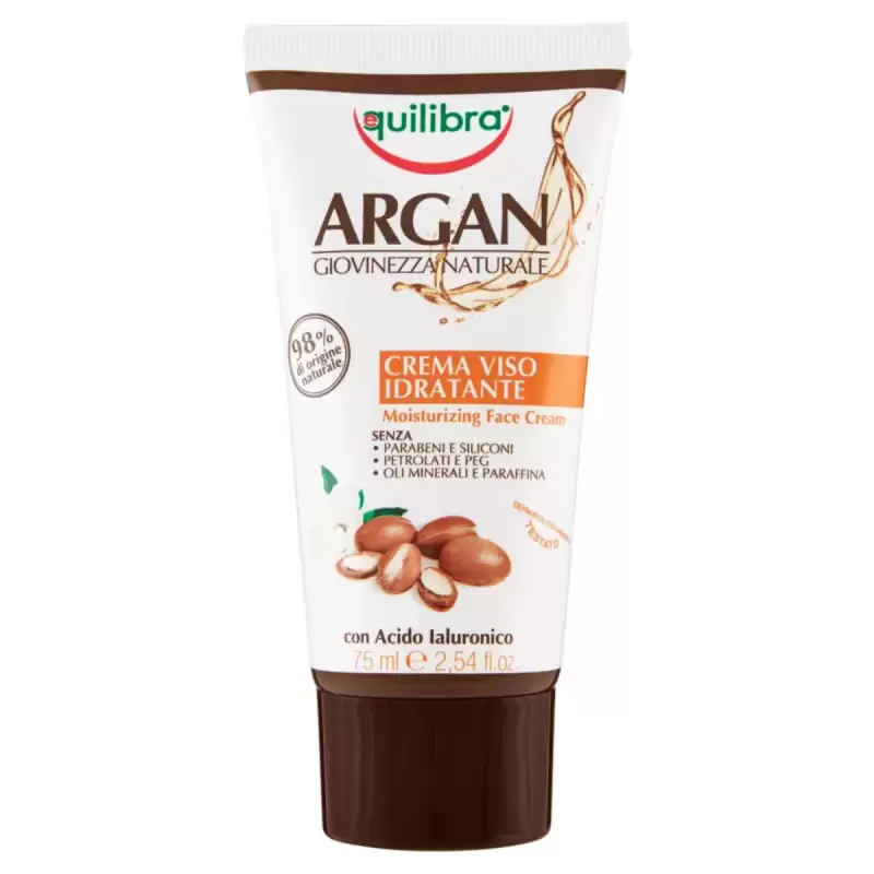 Equilibra Crema Hidratanta Pentru Fata, Argan, 75ML, Bax 6 buc.