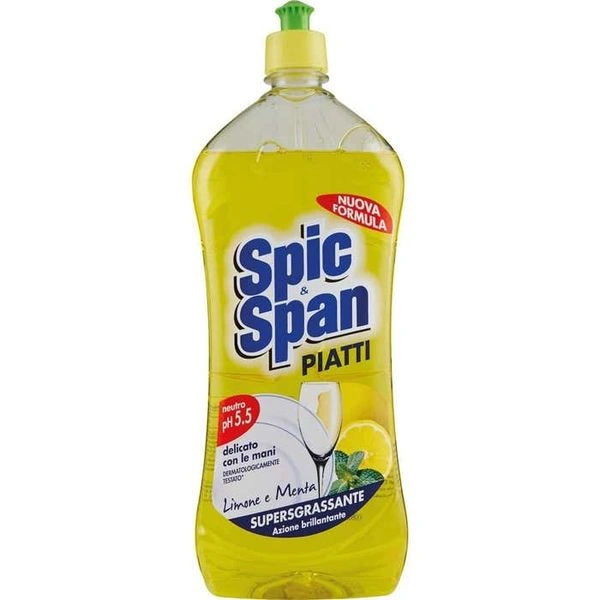 Spic&Span Detergent Vase Lamaie si Menta 1 lt Bax 12 buc.