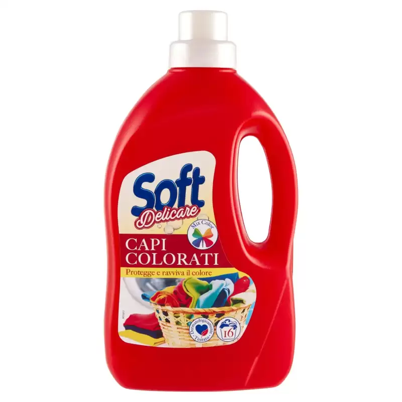 Soft Detergent Lichid Automat Delicare Mix Color 16 spălărilt Bax 15 buc.