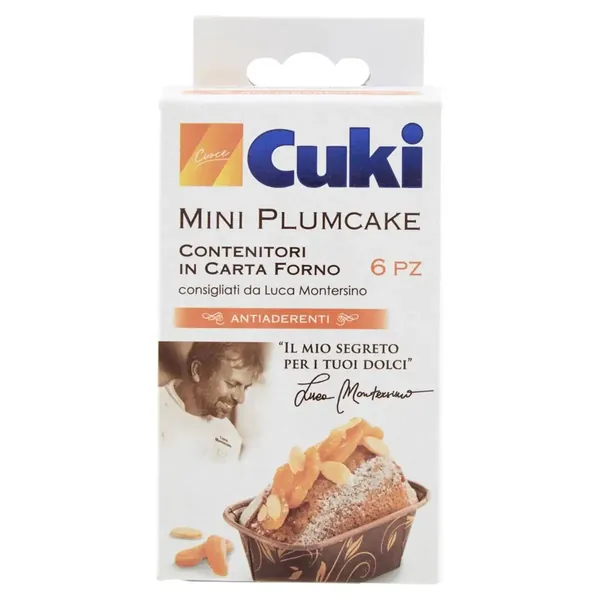 Cuki Anti-aderente Contenitor Cuptor Mini Plumcake 6 Buc, Bax 12 buc