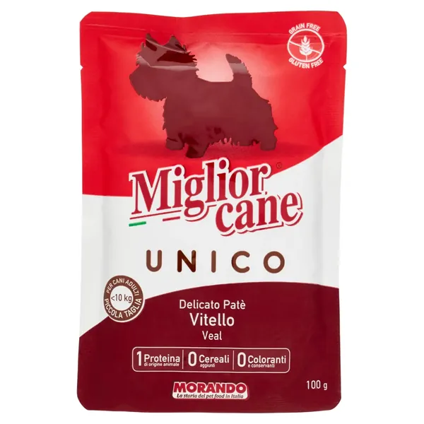 Miglior Cane Unico Patè Delicat 100% Vitel 100 gr Bax 24 buc.