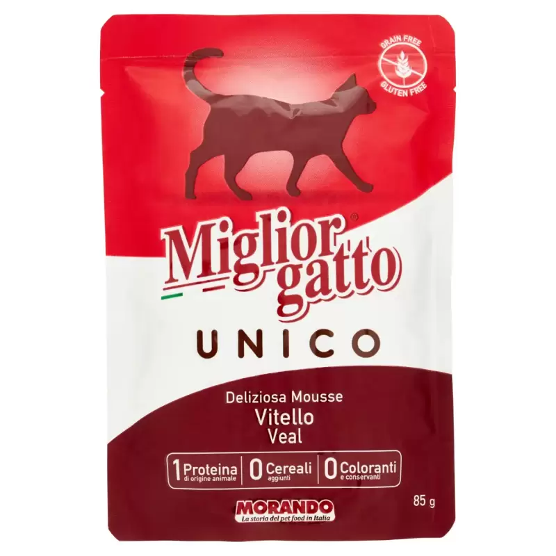 Miglior Gatto Mousse delicată 100% Vitel 85 Gr Bax 24 buc