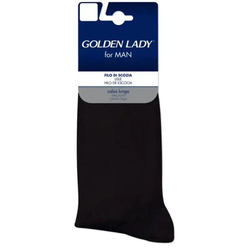 Golden Lady Sosete Barbati Filo di Scozia Marimea 39-41 Negru Bax 6 buc.