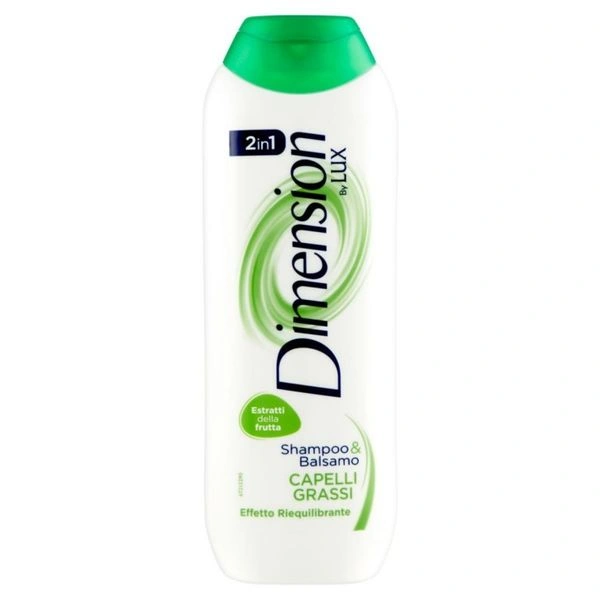 Dimension Sampon&Balsam 2in1, Par Gras, Efect Reechilibrant, 250 ml Bax 12 buc.