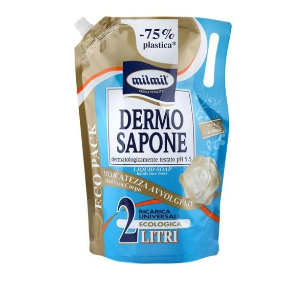 Mil Mil Sapun lIchid Rezerva Dermo 2 lt, Bax 8 buc.