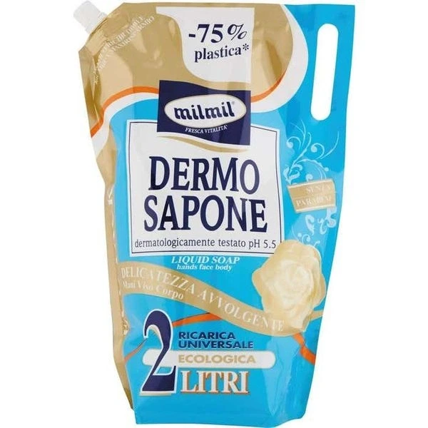 Mil Mil Sapun lIchid Rezerva Dermo 2 lt, Bax 8 buc.