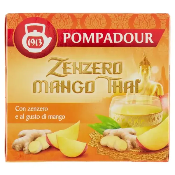 Pompadour Infuzie Ghirmbir Mango 10 Plic, Bax 12 buc