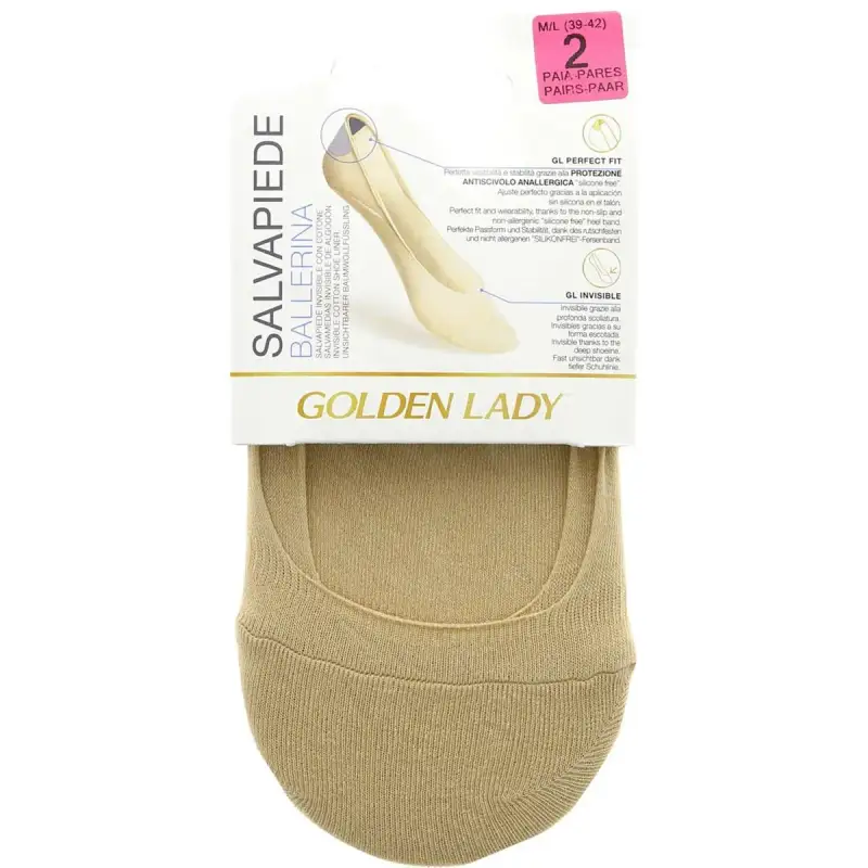 Golden Lady Captuseala de Pantofi Dama din Bombac Coloare Natural 39/42 Set/2 Bax 5 buc.