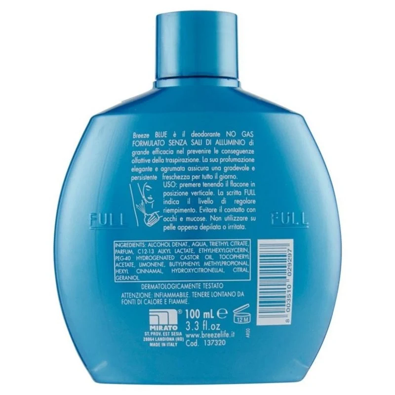 Breeze Squeeze, Deodorant Parfumat, Blue, 100 ml, Bax 6 buc.