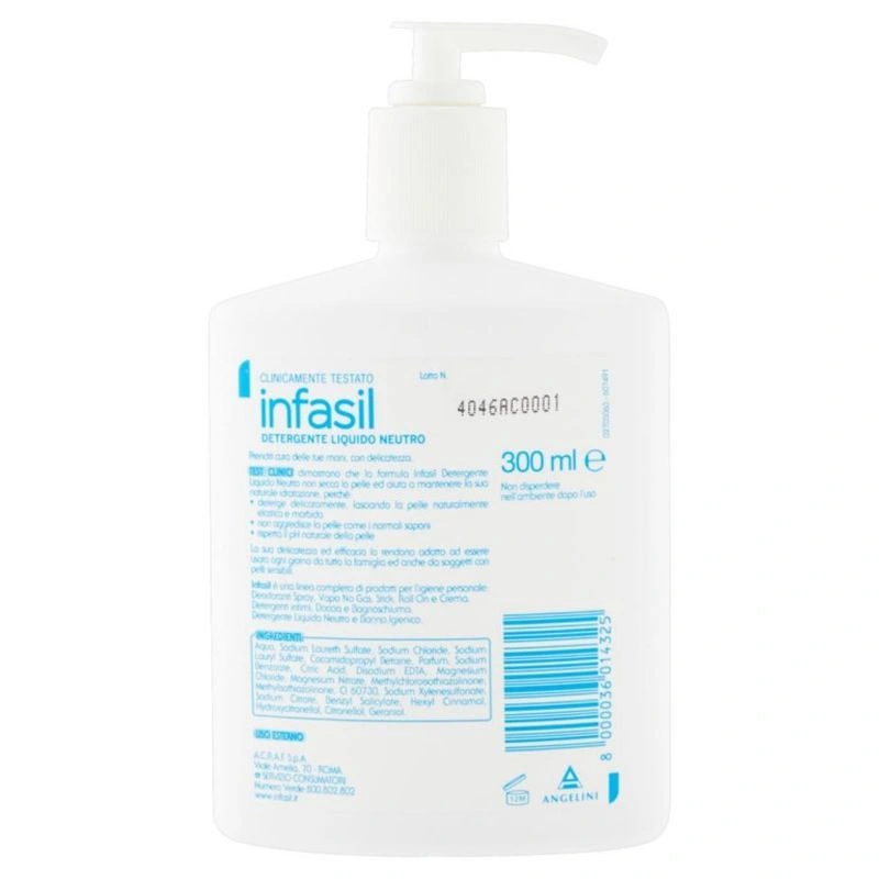 Infasil Detergent Lichid Neutro, 300 ml, Bax 12 buc.