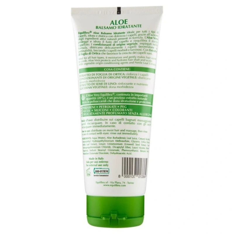 Equilibra Balsam Hidratant Aloe pentru Toate Tipurile de Par 200 ml Bax 6 buc.