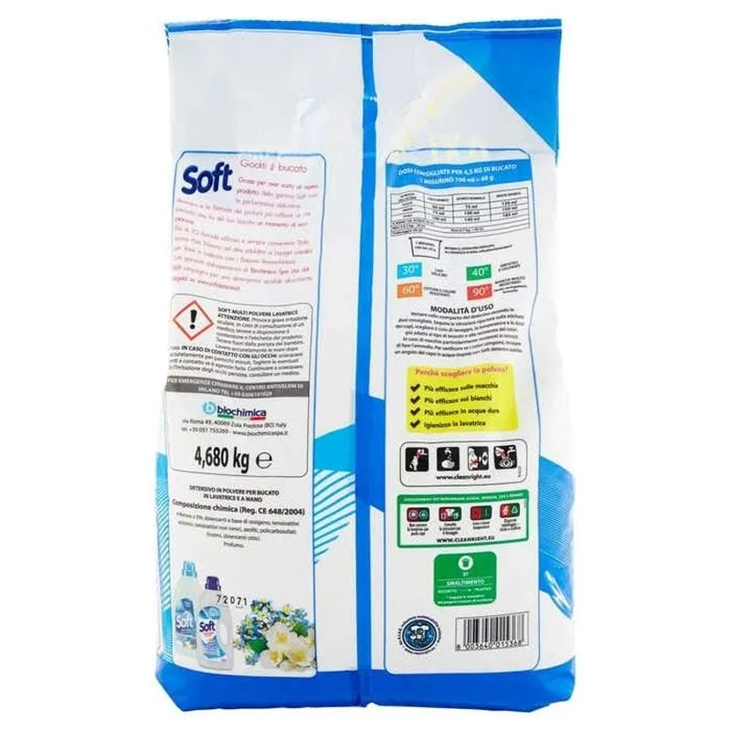 Soft Detergent Multi Powder Oxigen Albastru 4.680 kg Bax 1 buc.
