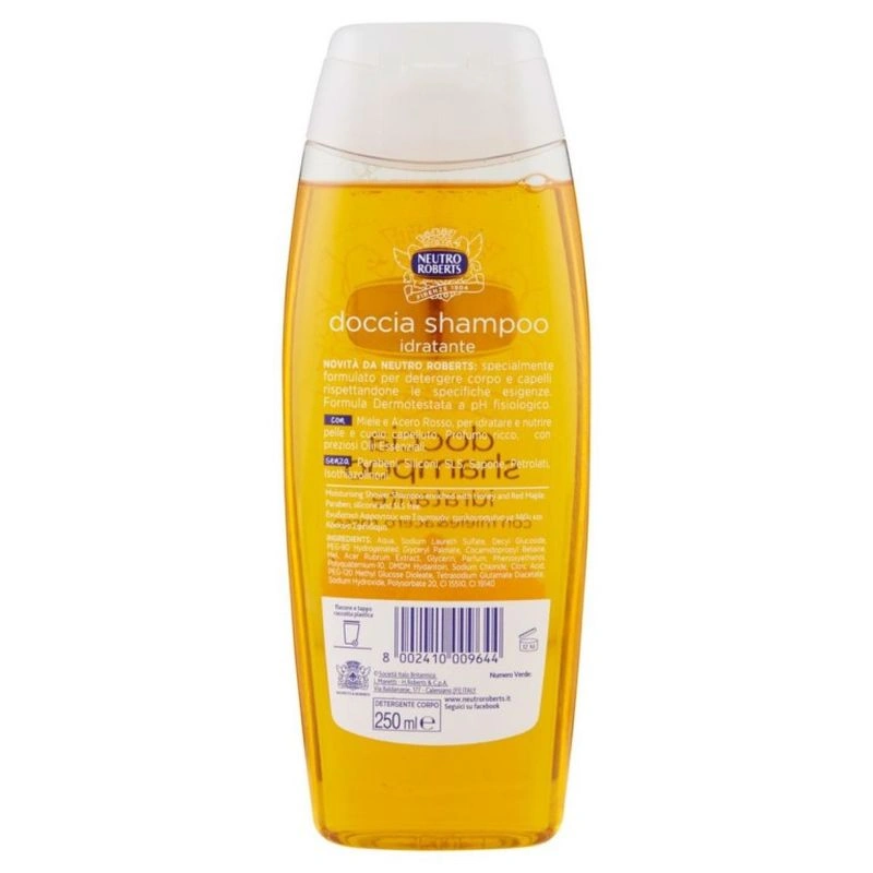 Neutro Roberts 2in1 Gel De Dus&Sampon Hidratant, Miere&Artar Rosu, 250 ml Bax 6 buc.