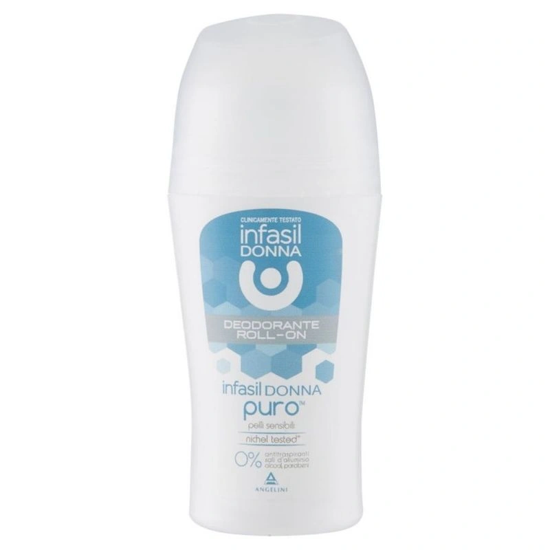 Infasil Deodorant Roll-On Donna Puro 24h, 50 ml, Bax 12 buc.