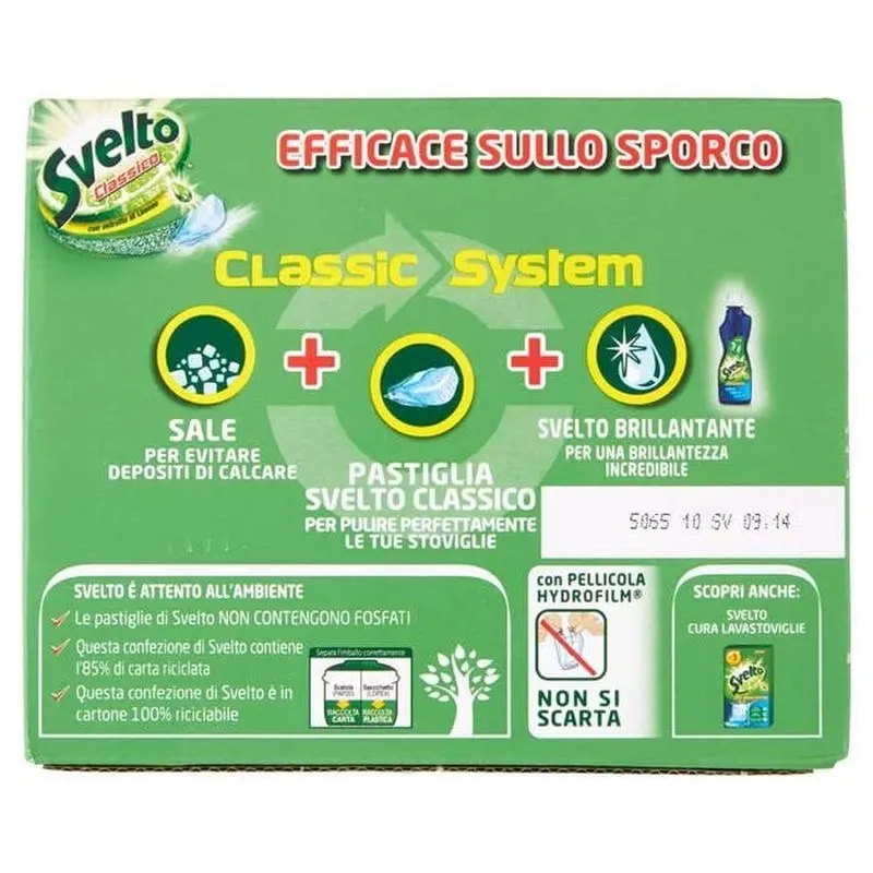Svelto Detergent Masina de Vase Capsule clasice 32 buc., Bax 7 buc.