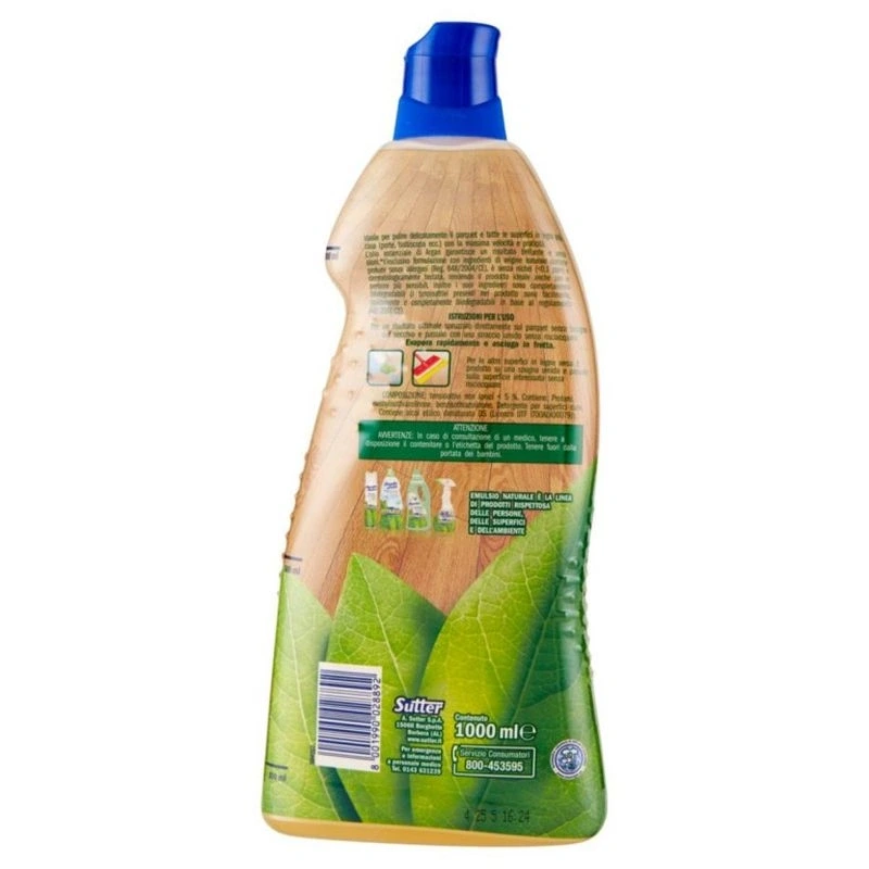 Emulsio Natural Detergent Pardoseli, Parchet, 1L, Bax 12 buc.