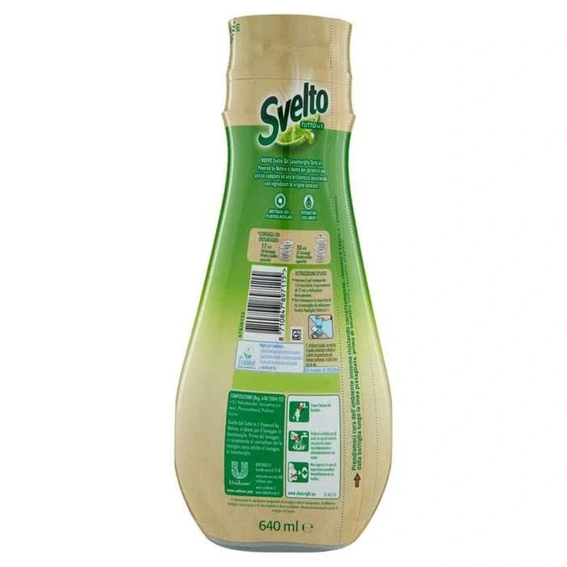 Svelto Detergent Masine de Vase Gel cu Otet Alb 640 ml, Bax 6 buc.
