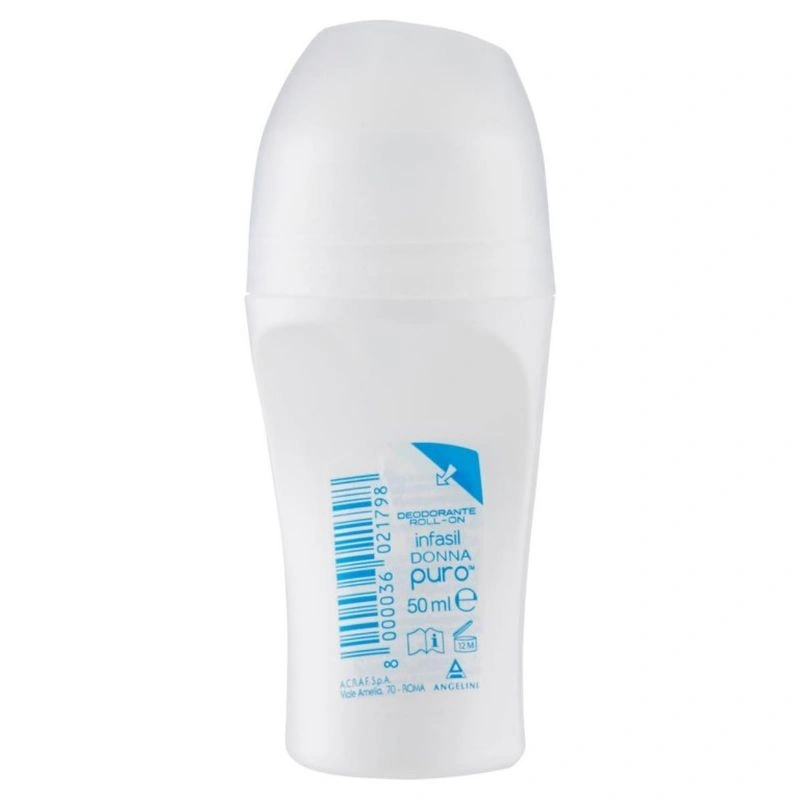 Infasil Deodorant Roll-On Donna Puro 24h, 50 ml, Bax 12 buc.