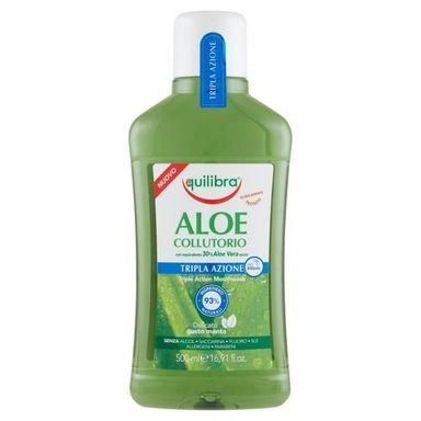 Equilibra Apa de Gura Triple Action Aloe 500 ml Bax 6 buc.